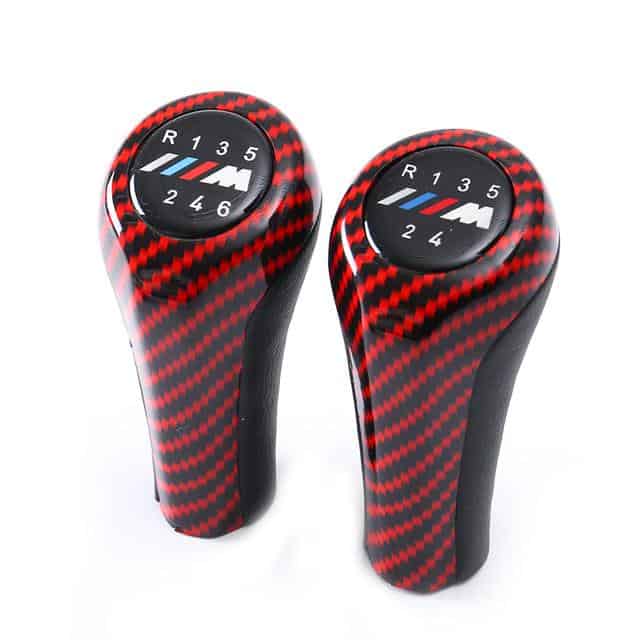 Pomo Palanca De Cambios Bmw Rojo/Negro ///M 6 Velocidades