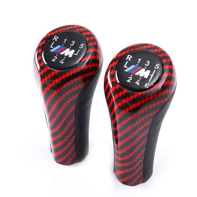 Pomo Palanca De Cambios Bmw Rojo/Negro M 6 Velocidades