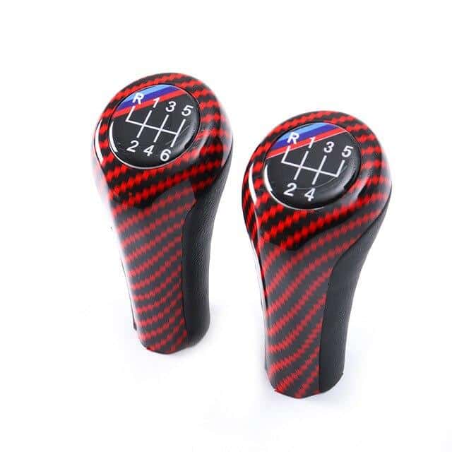 Pomo Palanca De Cambios Bmw Rojo/Negro M 6 Velocidades
