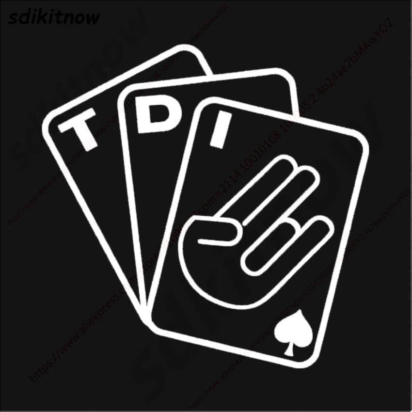 Pegatinas Vw Poker Tdi