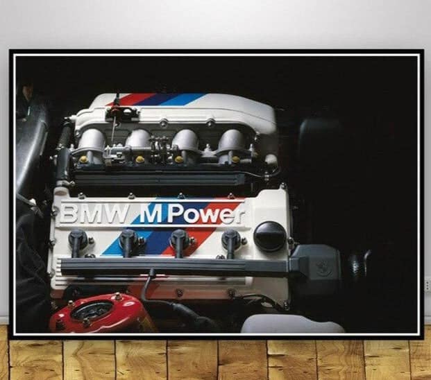 Cuadro Coche Motor Mpower