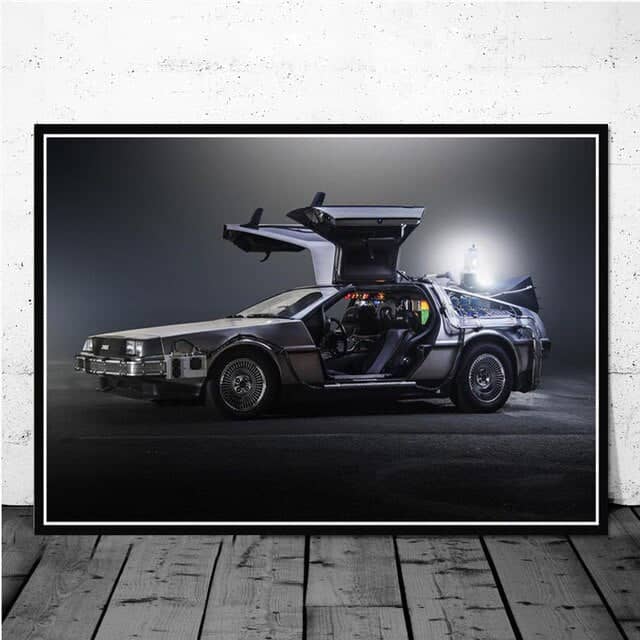 Cuadro Coche Delorean Dmc-12