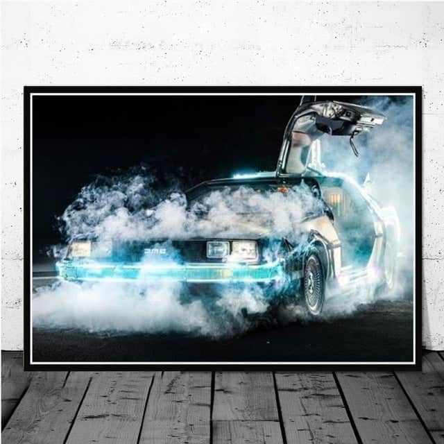 Cuadro Coche Regreso Al Futuro