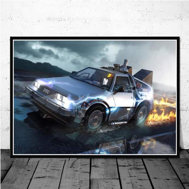 Cuadro Coche Regreso Al Futuro