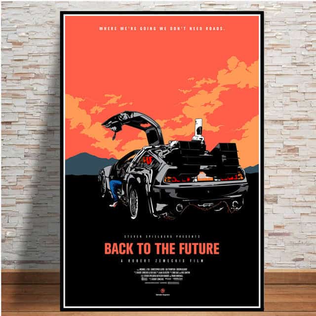 Cuadro Coche Delorean Bttf