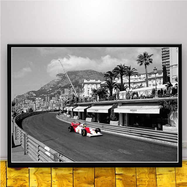 Cuadro Coche Mclaren Ayrton Senna