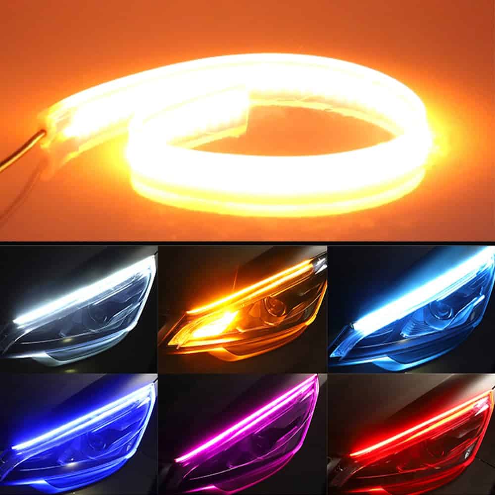 Luces Led Interior Coche 30 45 60Cm Para Faro Del Coche (Conexión Según Su Elección)
