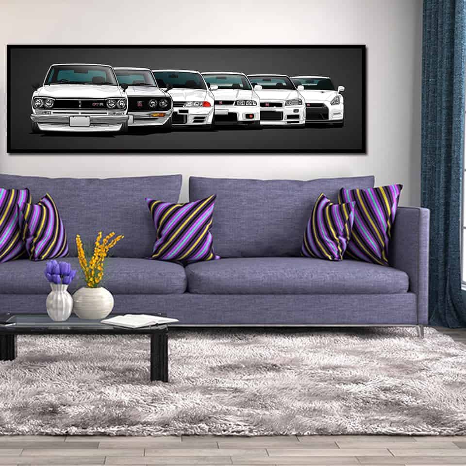 Cuadro Coche Nissan Gtr Evolution