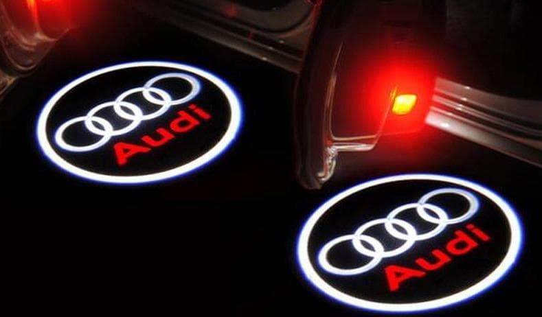 Luces De Bienvenida Para Autos Logotipo Audi Con Círculo