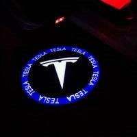 Luces De Bienvenida Para Autos Tesla Logo 2