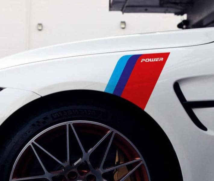 Pegatinas Bmw Mpower Para Guardabarros Delantero