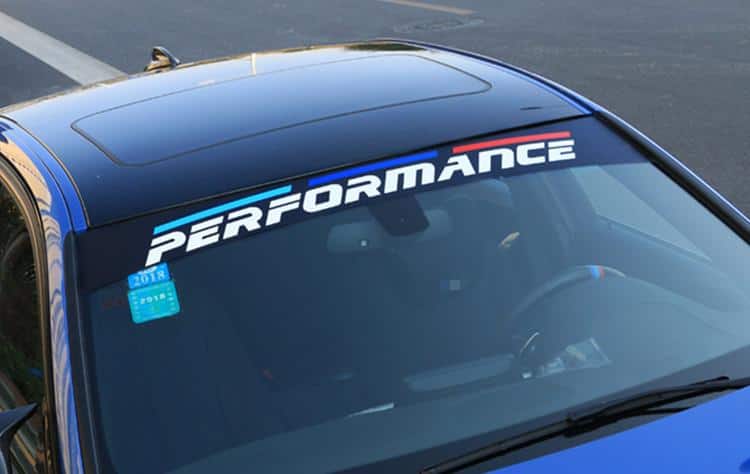 Pegatinas Bmw Prestaciones Para Parabrisas