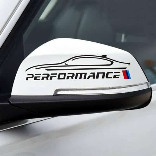 Pegatinas Bmw Performance Para Espejo Retrovisor