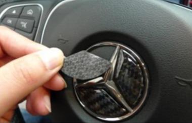 Pegatinas Mercedes Fibra De Carbono Para El Volante