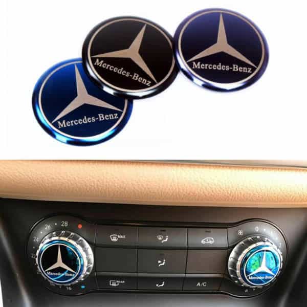 Pegatinas Mercedes Símbolo Para El Botón Del Aire Acondicionado