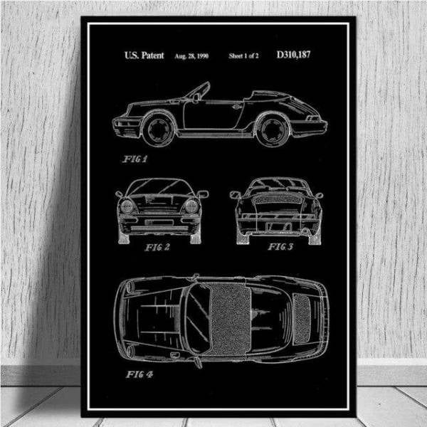 Cuadro Coche 911 Retro Speedster
