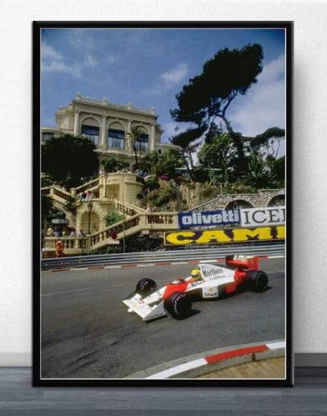 Cuadro Coche Ayrton Senna Mclaren