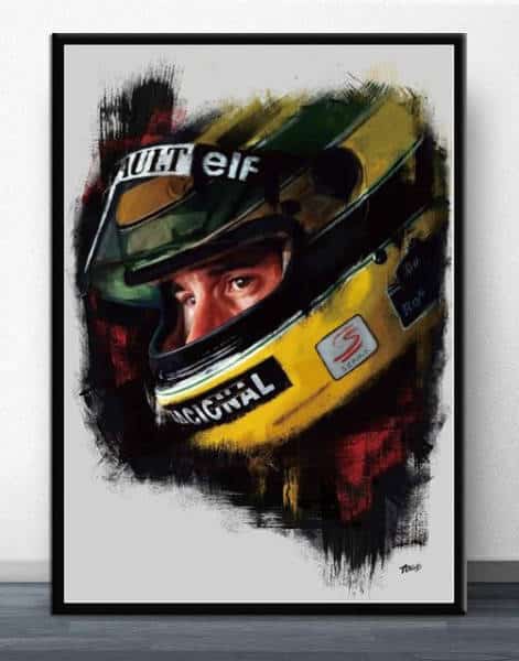 Cuadro Coche Ayrton Senna