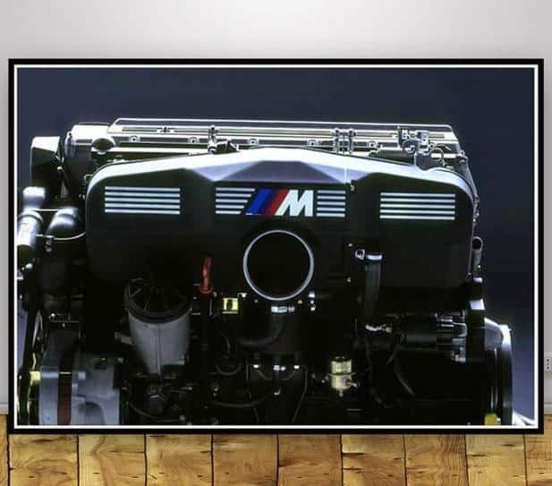 Cuadro Coche Motor Bmw M