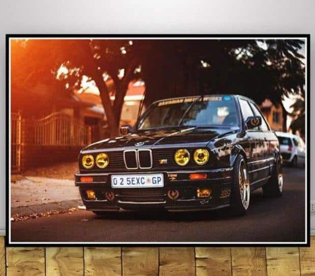 Cuadro Coche Bmw M3 Old School