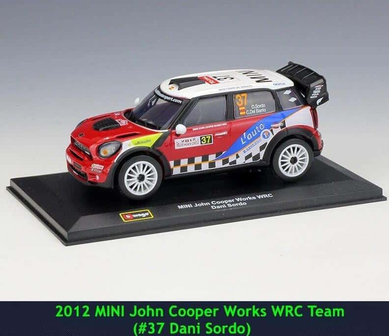 Coches Miniatura Mini Jcw Wrc 2012 (1:32)