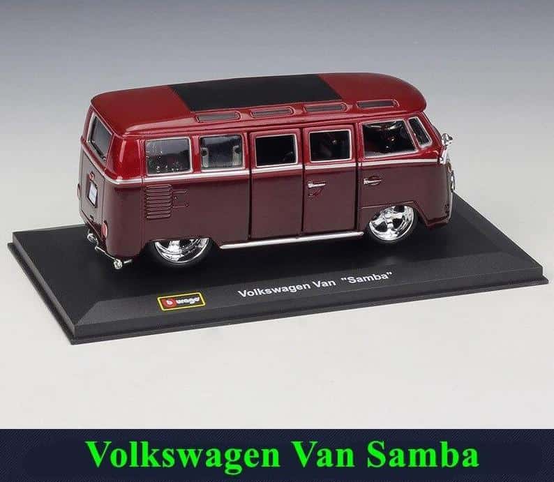 Coches Miniatura Vw Van Samba (1:32)